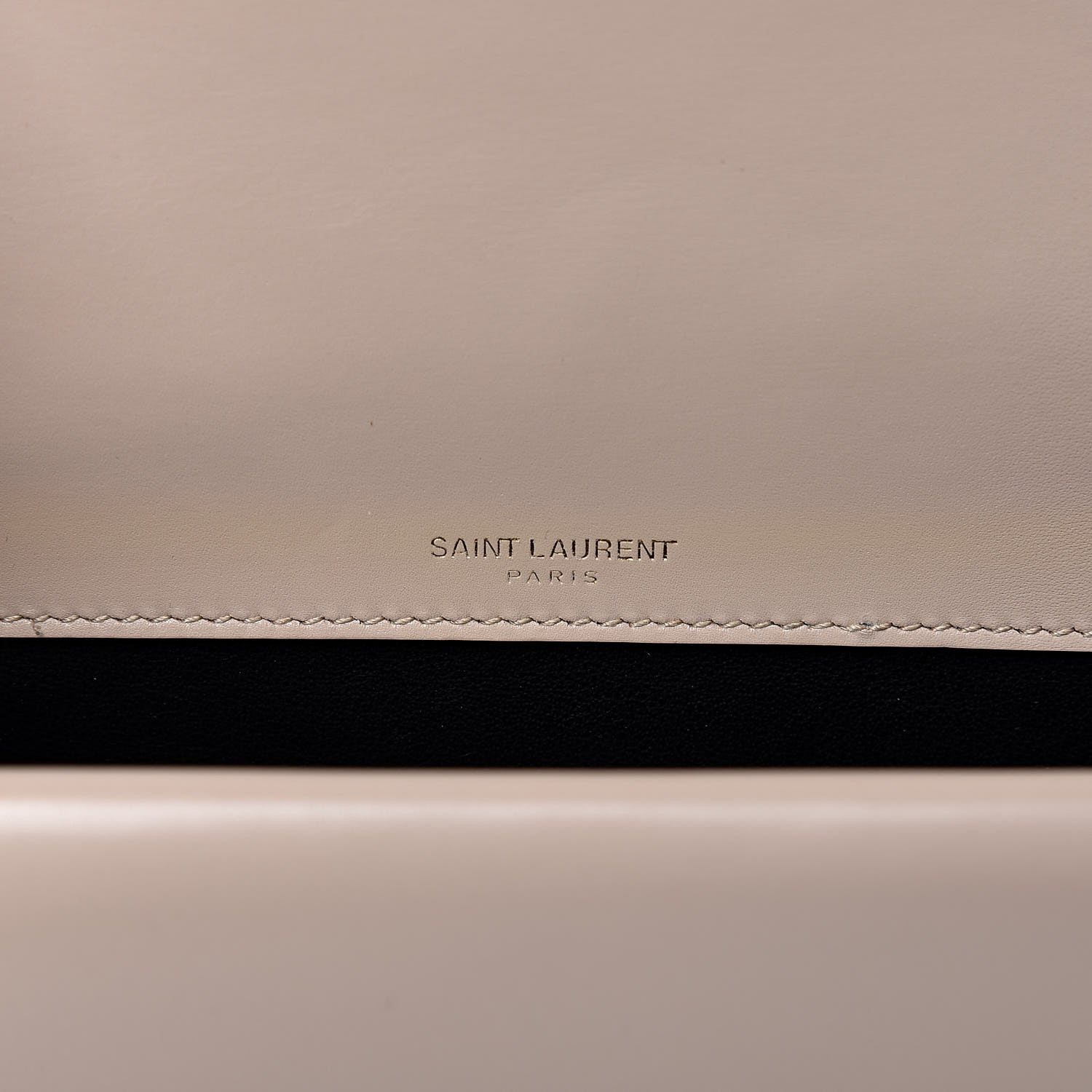 Saint Laurent Smooth Calfskin Monogram Medium Sulpice Shoulder Bag Nude 6 of 12