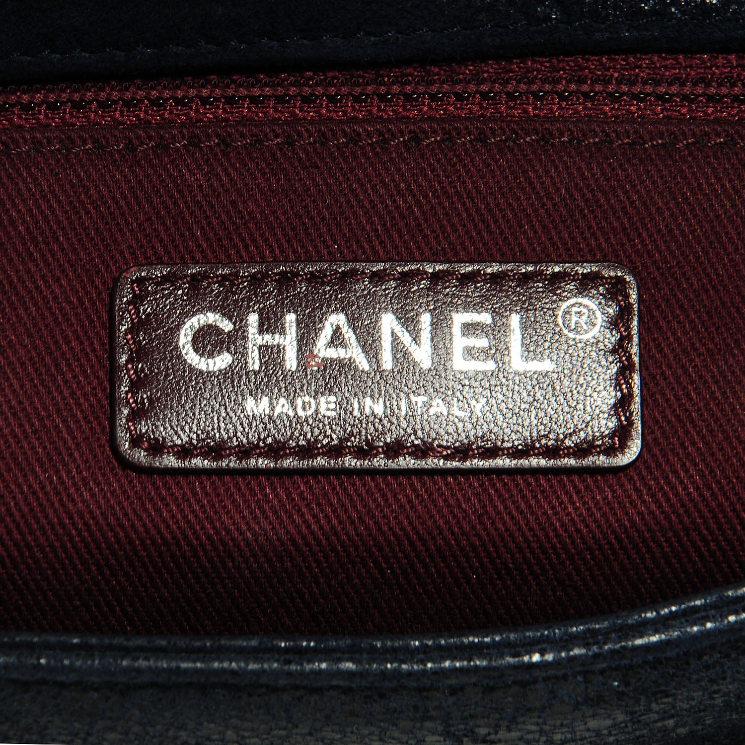 Chanel Goatskin Quilted Medium Gentle Boy Flap Navy Blue 5 of 7