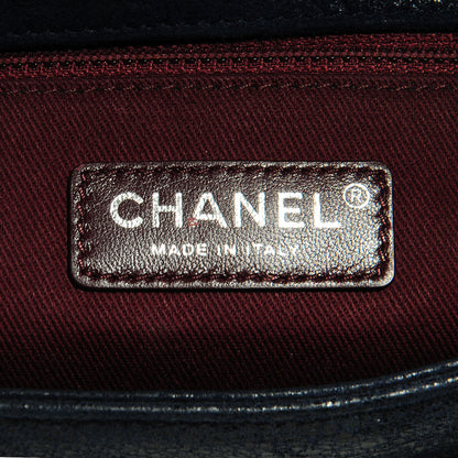 Chanel Goatskin Quilted Medium Gentle Boy Flap Navy Blue 5 of 7