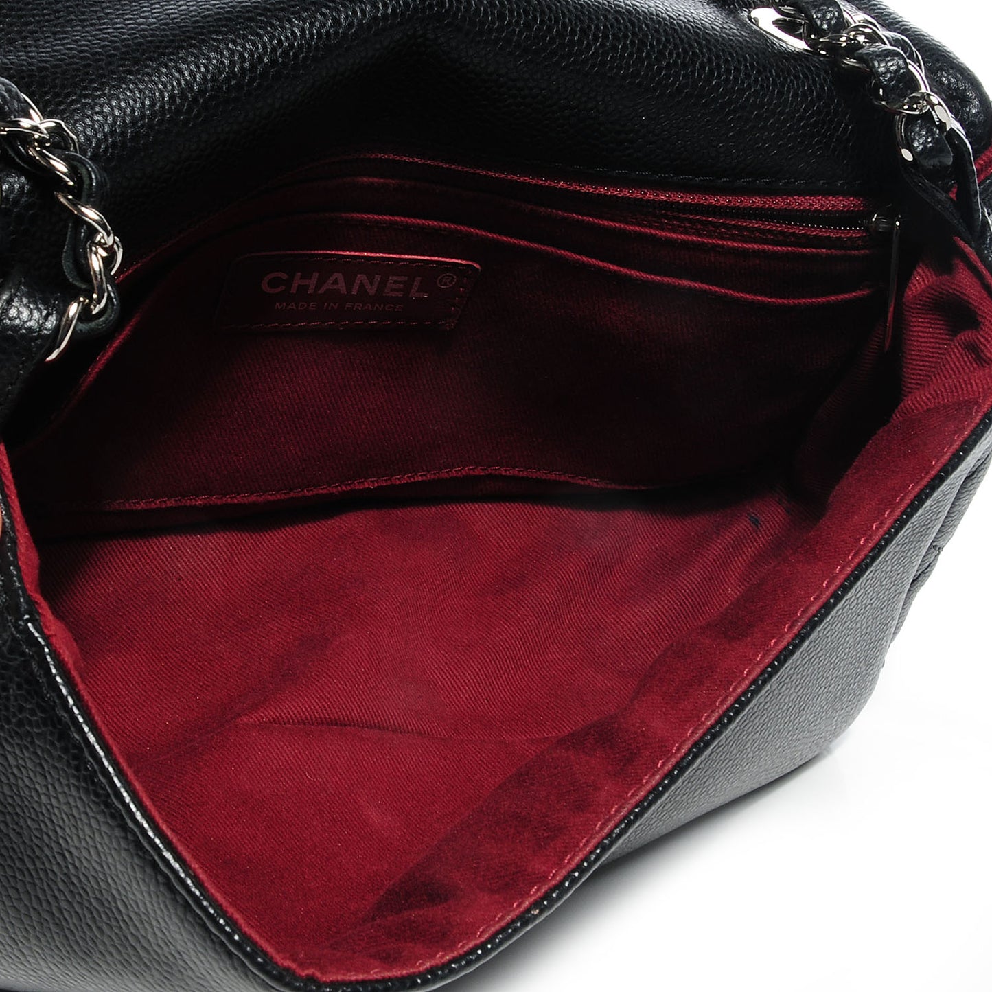 Caviar Timeless Medium Flap Black