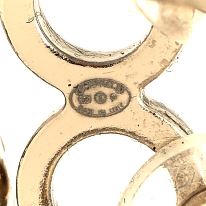 Chanel Metal Pearl CC Coco Climber Clip On Earrings Gold 4 of 4
