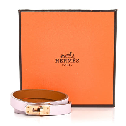 Hermes Swift Mini Kelly Double Tour Bracelet T2 Mauve Pale 6 of 6