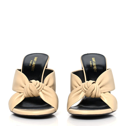 Saint Laurent Lambskin Bianca Mules 40 Beige 2 of 10