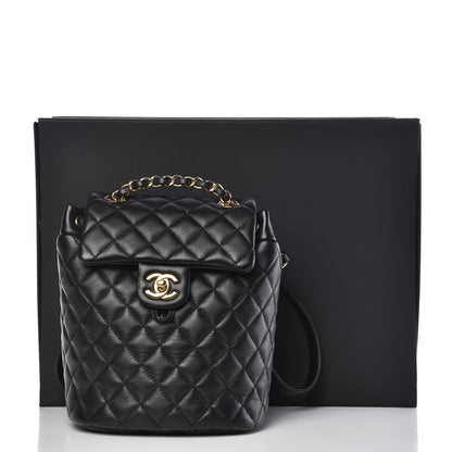 Chanel Calfskin Quilted Mini Urban Spirit Backpack Black 10 of 10