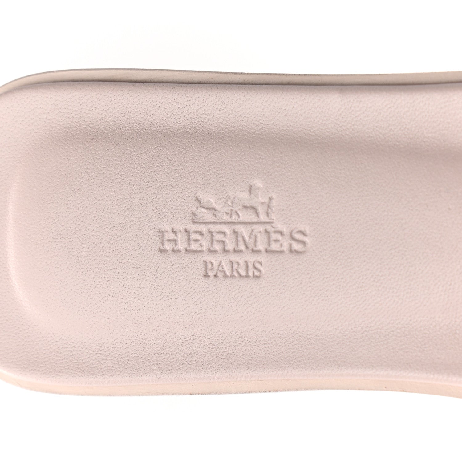 Hermes Box Calfskin Oran Sandals 39 Rose Pale 7 of 8