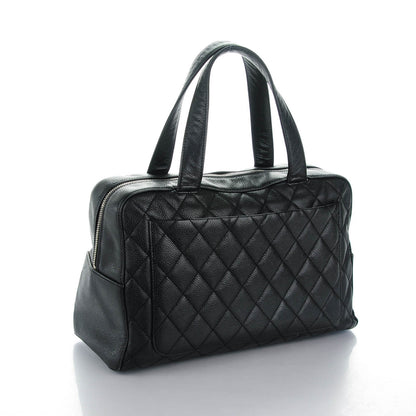 Chanel Caviar Quilted Bowler Black 3 of 7
