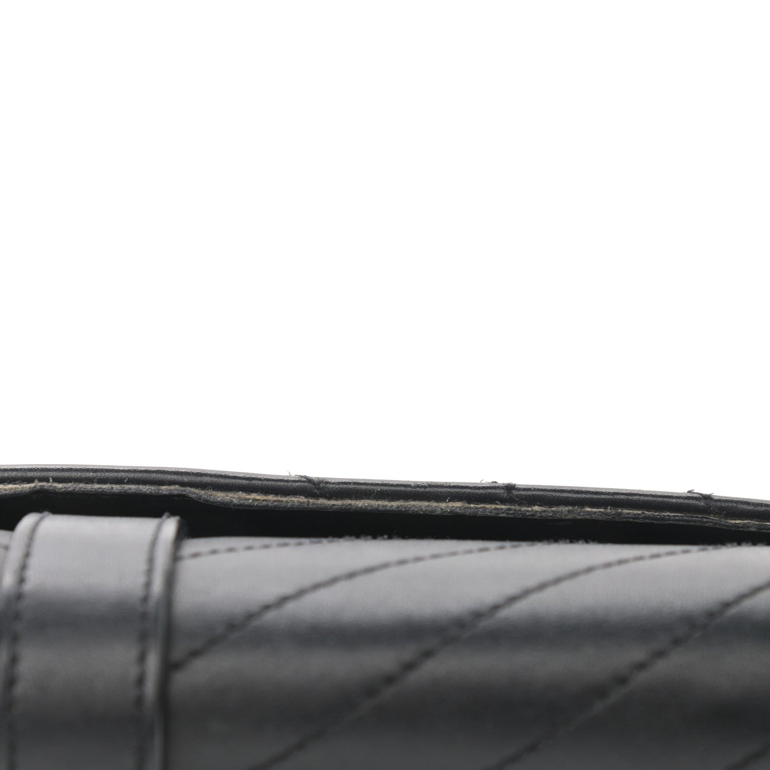 Saint Laurent Calfskin Matelasse Chevron Medium Monogram Satchel Black 12 of 16