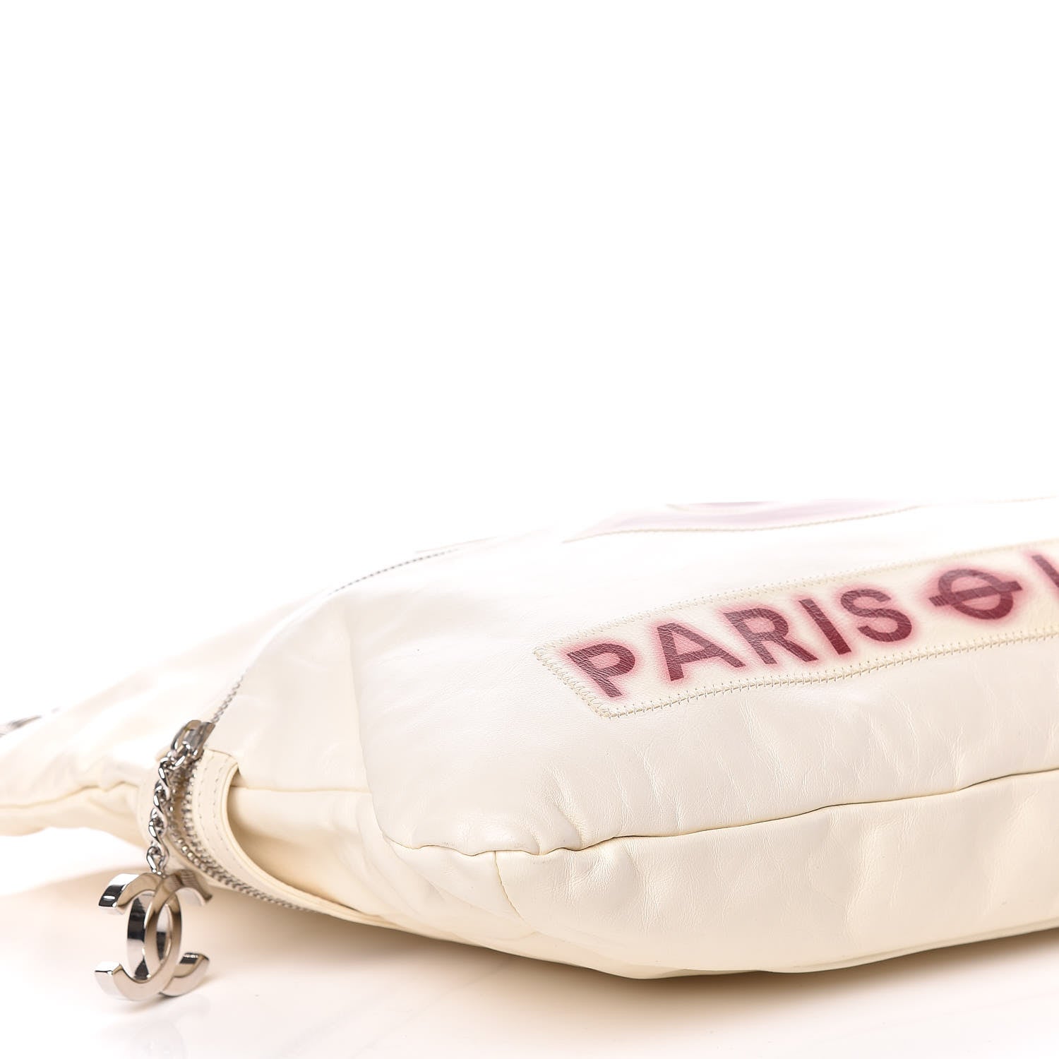 Chanel Calfskin Large Expandable Paris London Tote Bag White 8 of 10