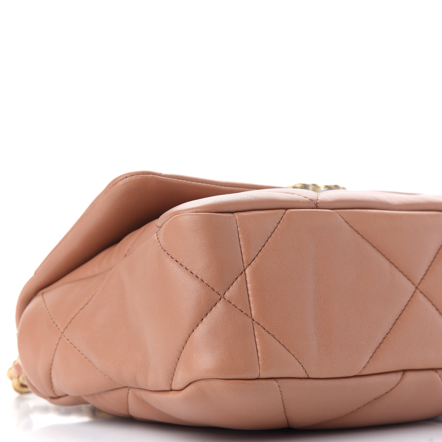 Chanel Lambskin Quilted Medium Chanel 19 Flap Brown 8 of 9