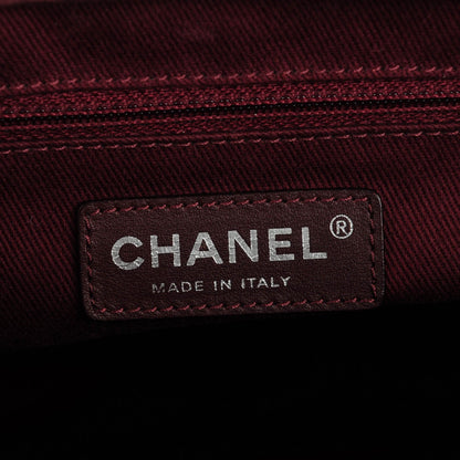 Chanel Iridescent Glazed Calfskin In The Mix Tote Bordeaux 6 of 9