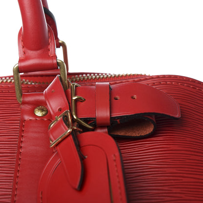 Louis Vuitton Epi Keepall 55 Castillan Red 10 of 11