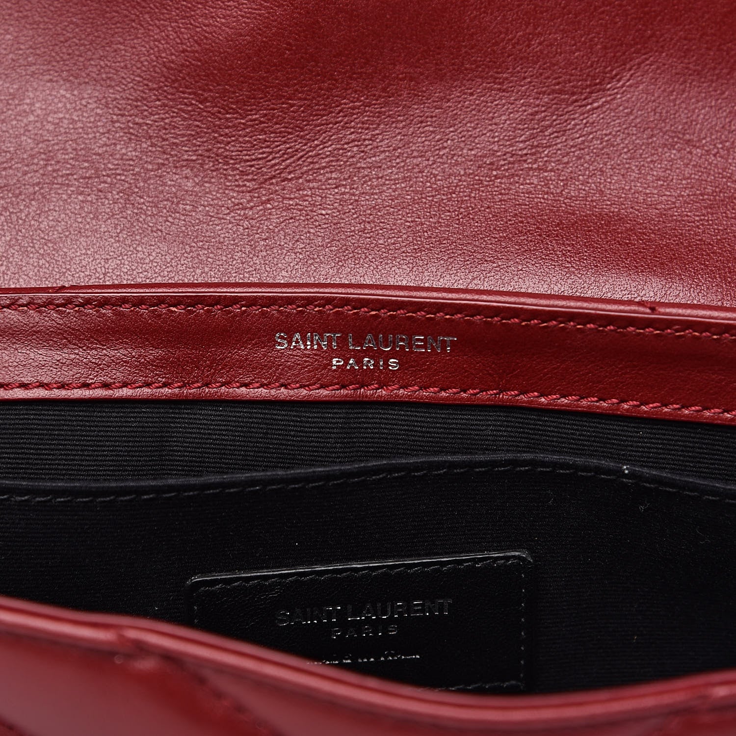 Saint Laurent Calfskin Y Quilted Monogram Loulou Flap Bag Palissandre 6 of 11