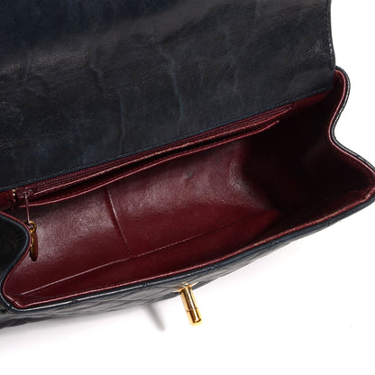 Chanel Lambskin Flap Bag Navy 5 of 9