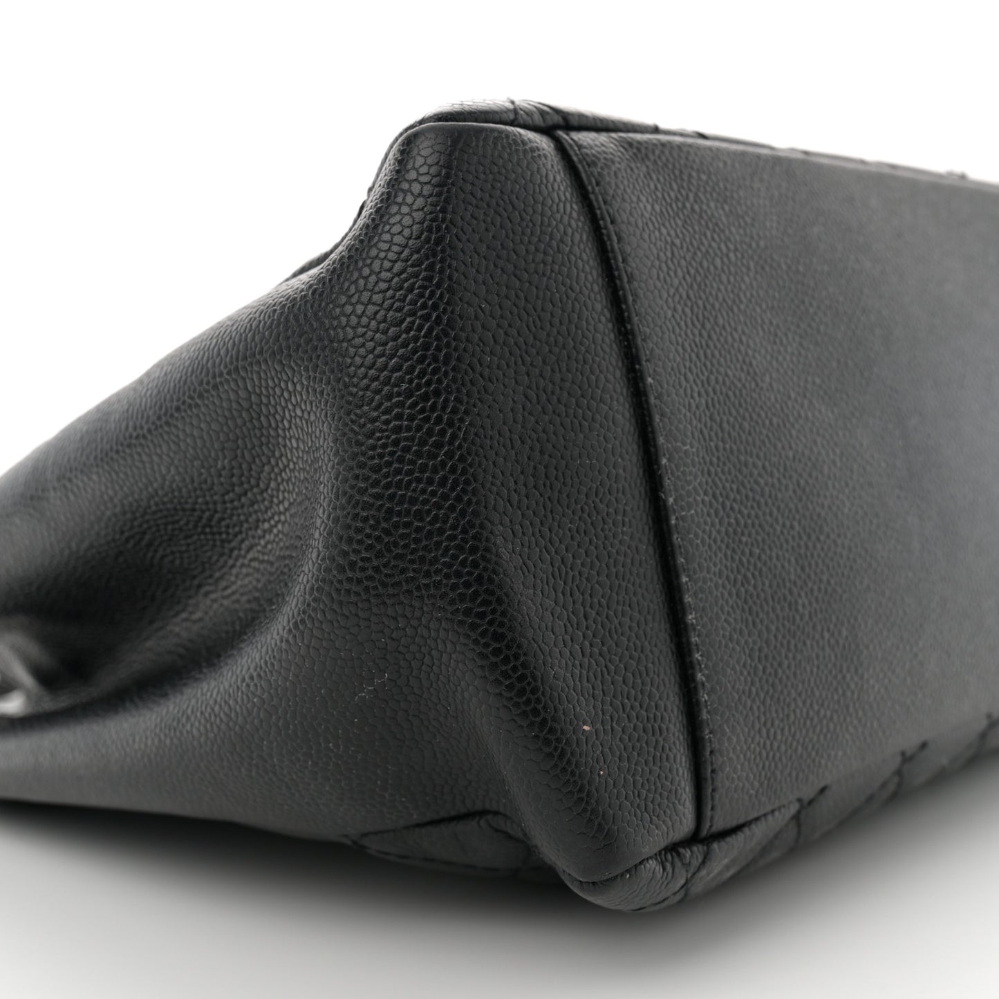 Caviar Quilted Grand Shopping Tote GST Black