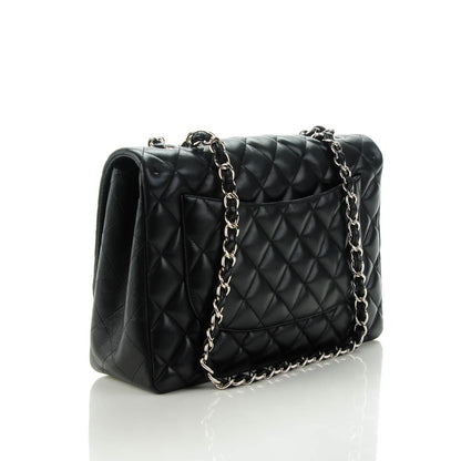 Chanel Lambskin Quilted Jumbo Single Flap Black 3 of 7