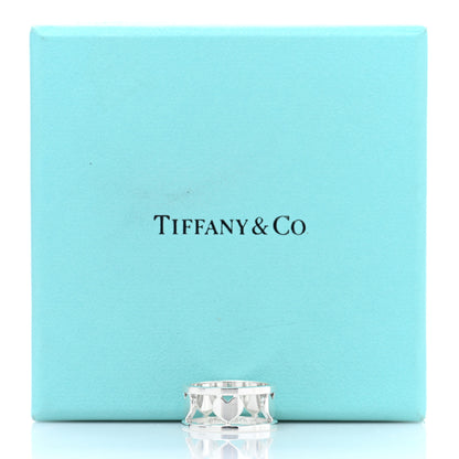 Tiffany Sterling Silver Heart Stencil Band Ring 47 4 5 of 5