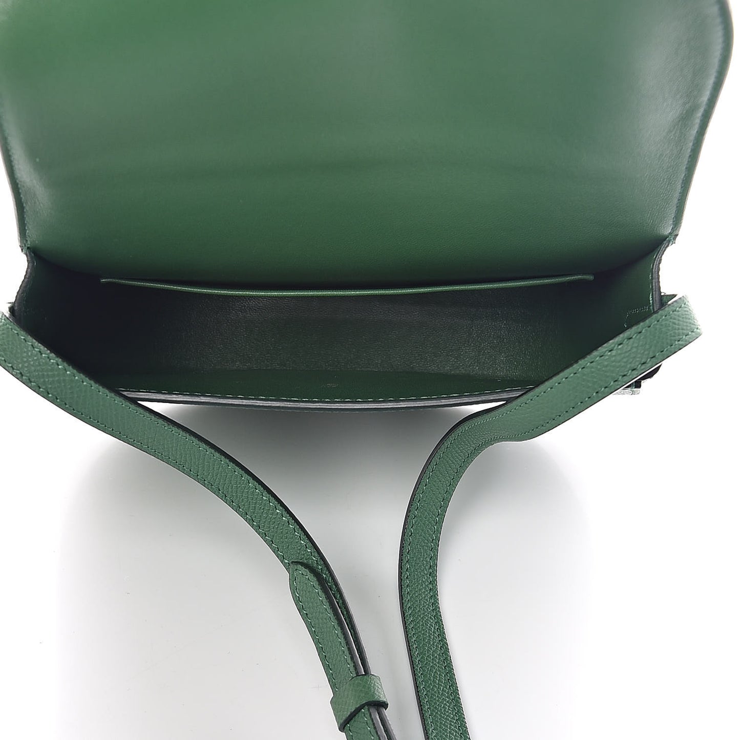 Grained Calfskin Small Trotteur Light Forest