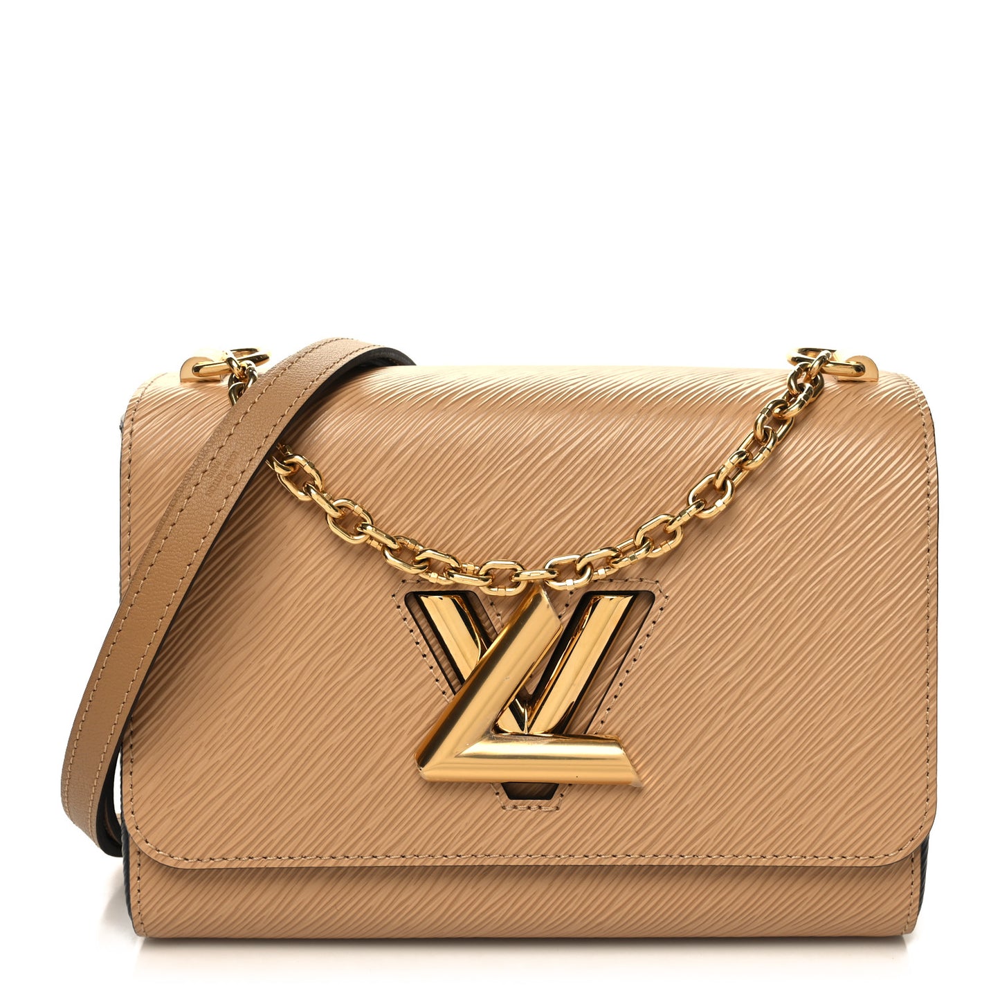 Epi Twist Shoulder Bag MM Camel