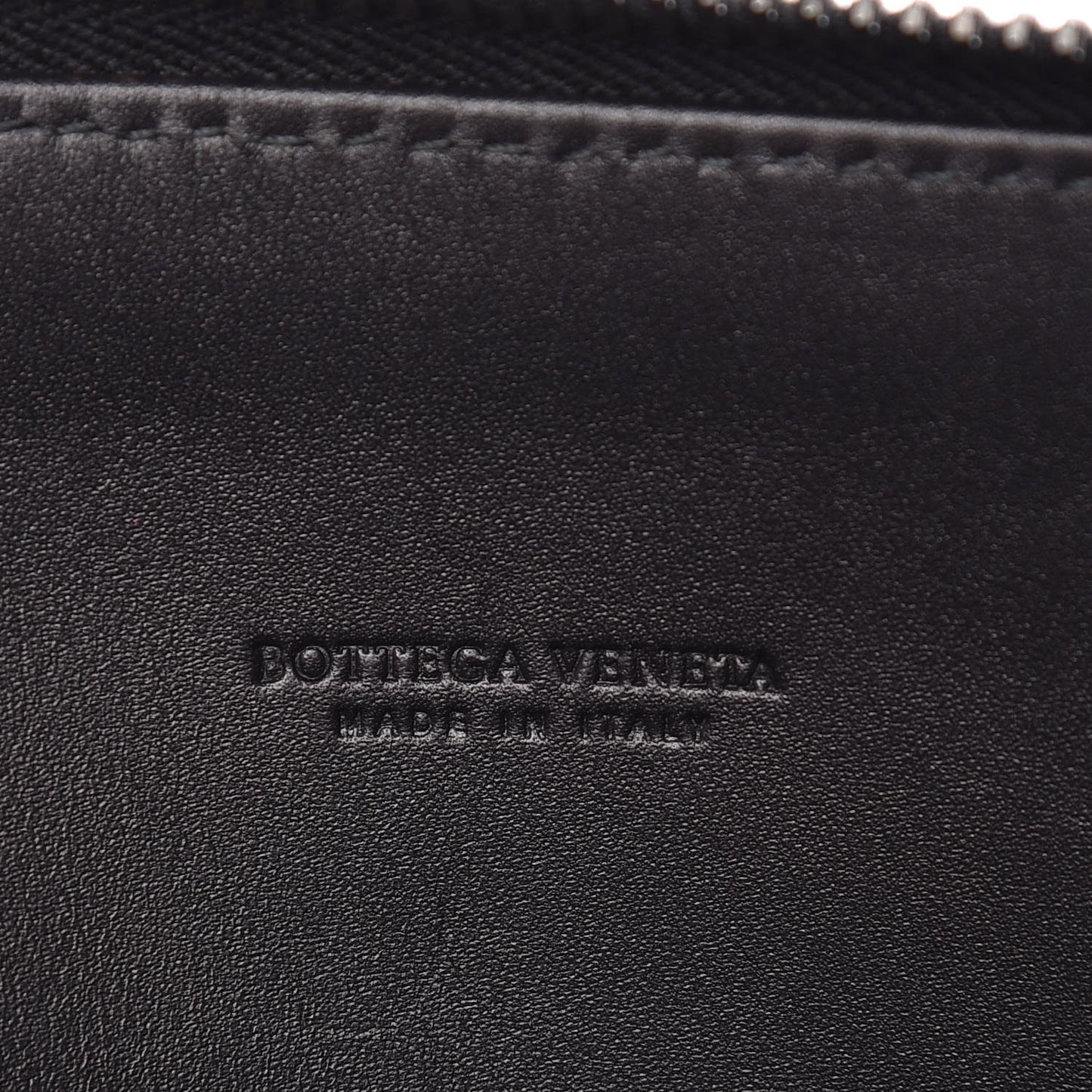 Calfskin Intrecciato Small Document Case Black