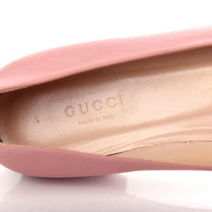 Gucci Calfskin Horsebit Ballerina Flats 35.5 Soft Pink 8 of 11