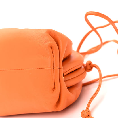 Bottega Veneta Butter Calfskin The Mini Pouch Tangerine 8 of 9