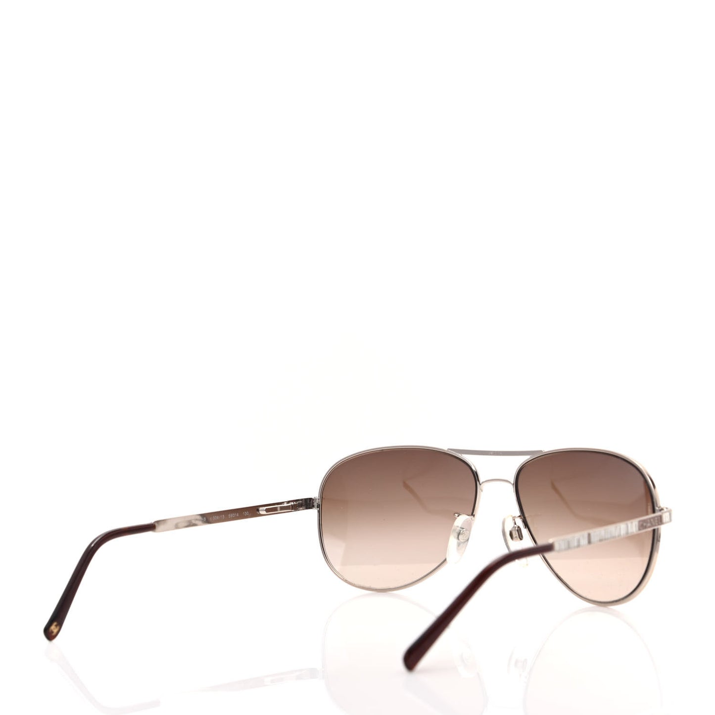 Crystal Aviator Sunglasses 4121 Brown Gold
