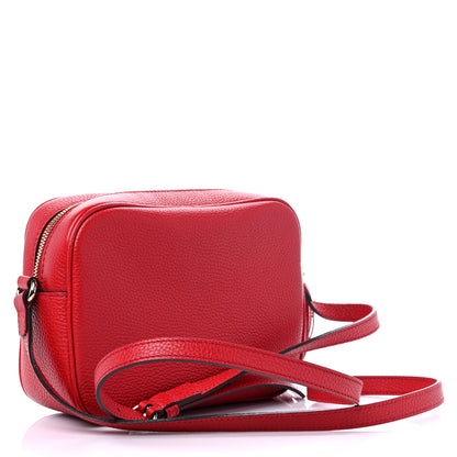 Gucci Pebbled Calfskin Small Soho Disco Bag Tabasco Red 3 of 11