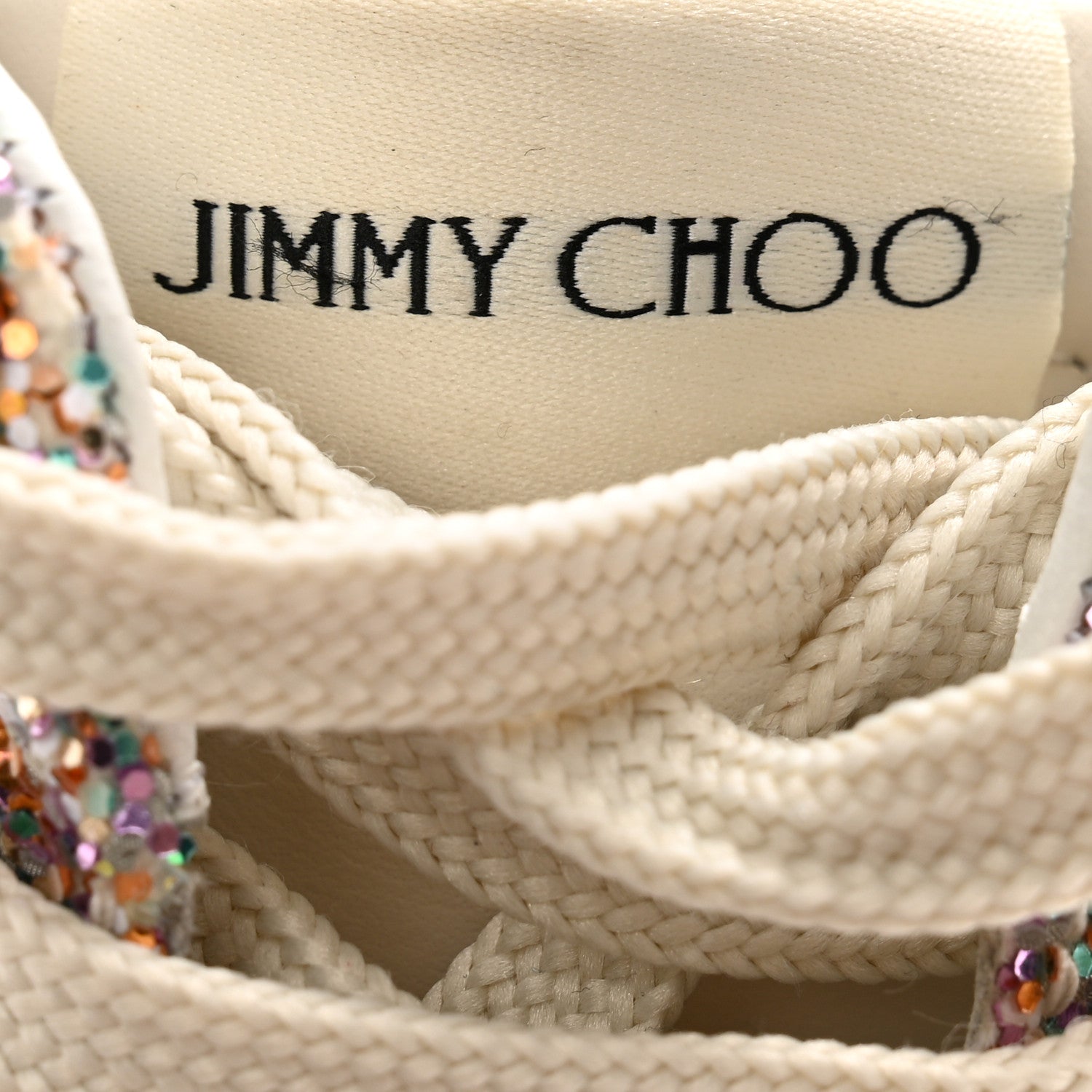 Jimmy Choo Glitter Cash Sneakers 37.5 Ballet Pink 6 of 10