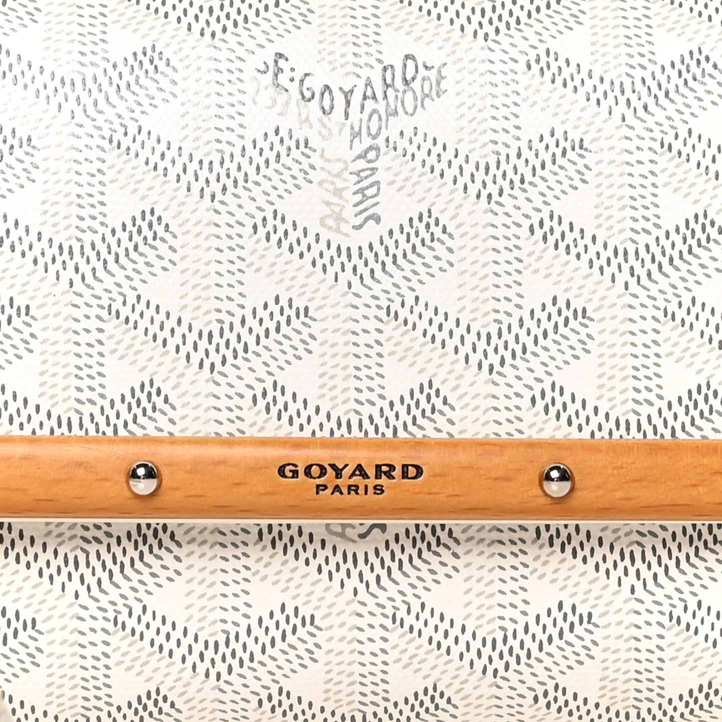 Goyardine Monte Carlo Mini Phone Case White