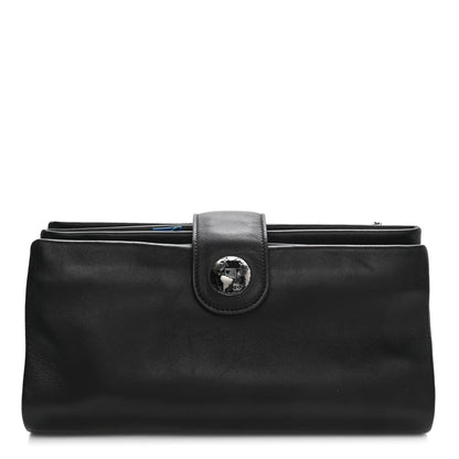 Chanel Lambskin Accordion Globe Clutch Black 1 of 10