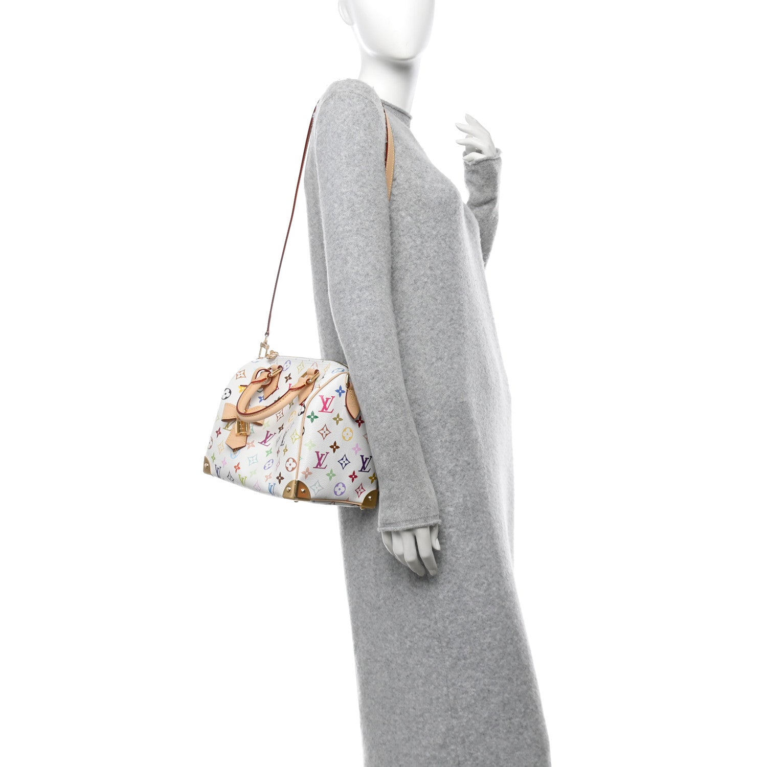 Louis Vuitton LV X TM Monogram Multicolor Speedy Bandouliere 25 White 2 of 10