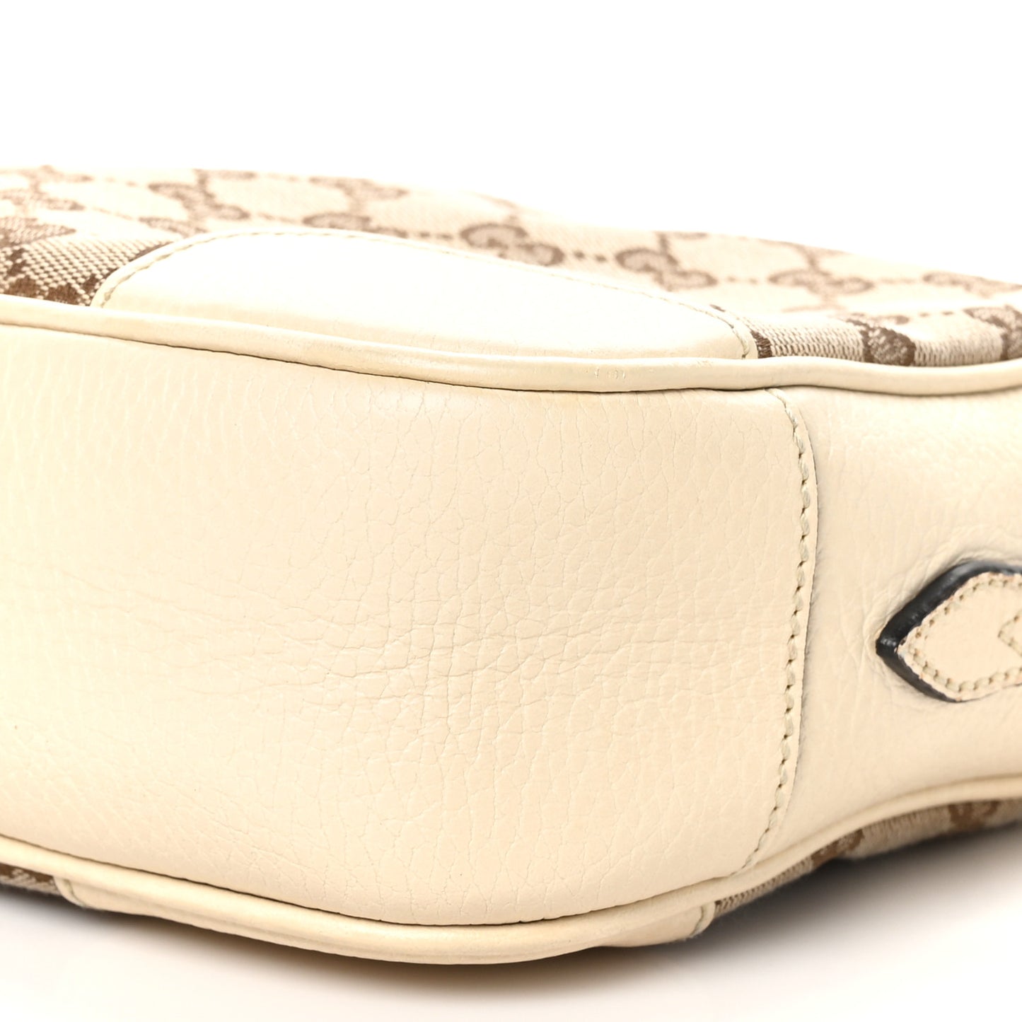 Monogram Dollar Calfskin Mini Bree Messenger Bag Beige Ebony Avoire