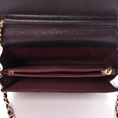 Chanel Caviar Quilted Square Wallet On Chain WOC Black 5 of 14