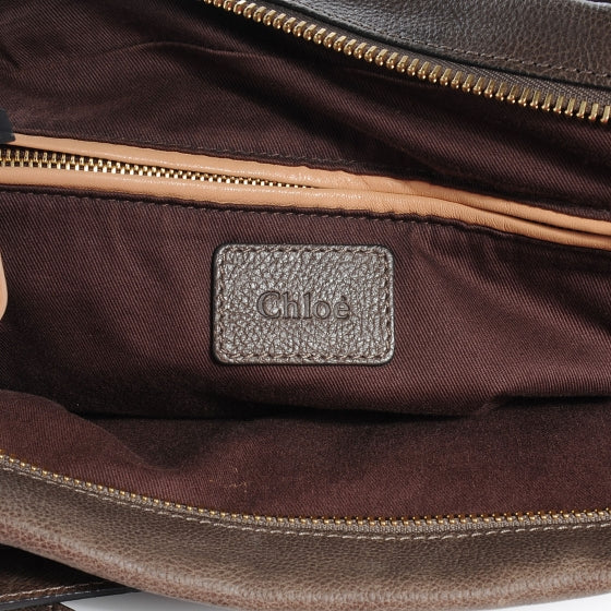 Chloe Calfskin Large Paraty Tote Rock 7 of 9