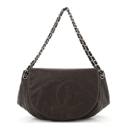 Chanel Caviar Large Half Moon Flap Brown 1 of 12
