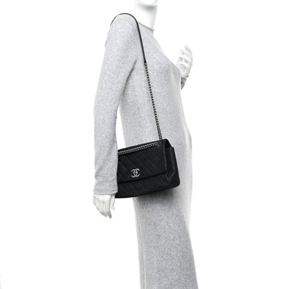 Chanel Iridescent Caviar Quilted Medium Lady Pearly Flap Black 2 of 12