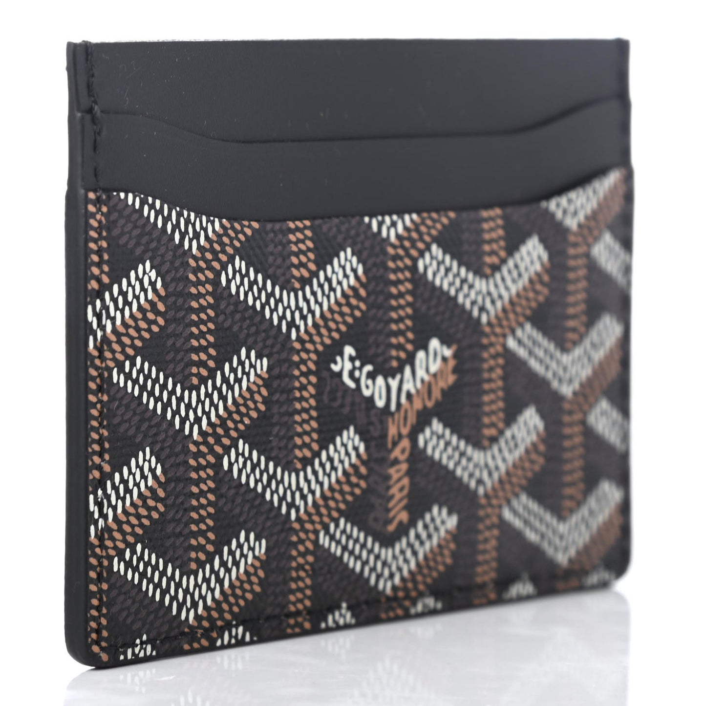 Goyardine Saint Sulpice Card Holder Black