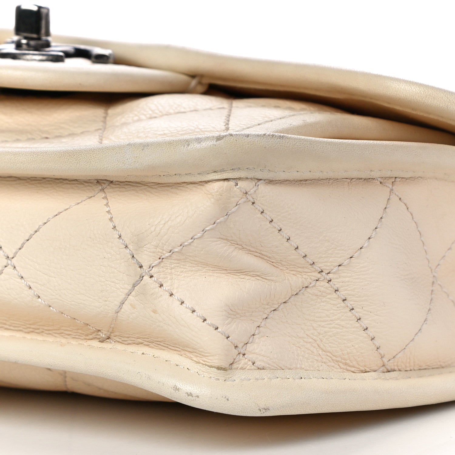 Chanel Calfskin Quilted Mini French Riviera Flap Ivory 10 of 15