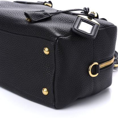 Prada Vitello Daino Bowler Black 7 of 9