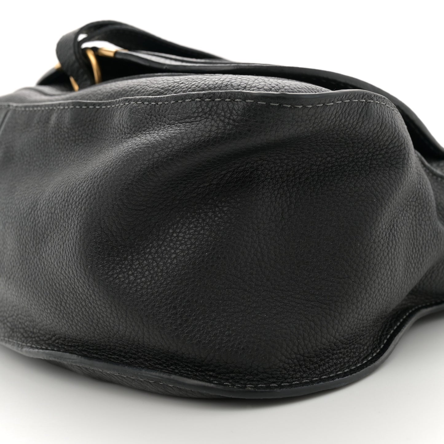 Calfskin Medium Marcie Satchel Black