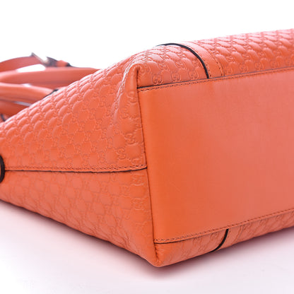 Gucci Soft Microguccissima Small Zippered Satchel Sun Orange 8 of 10