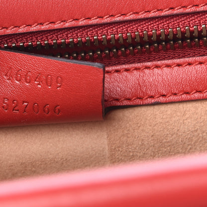 Gucci Calf Hair Leopard Print Shoulder Bag Red 8 of 12