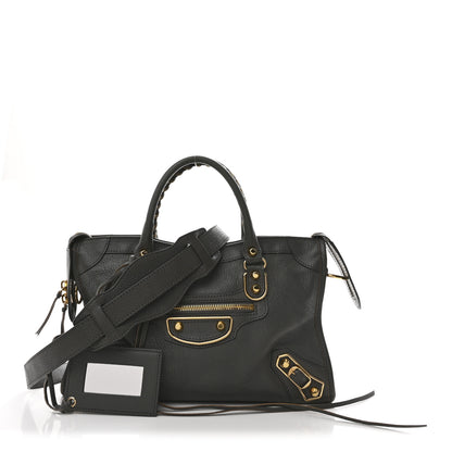 Balenciaga Chevre Gold Metallic Edge Hardware S City Gris Acier 3 of 14