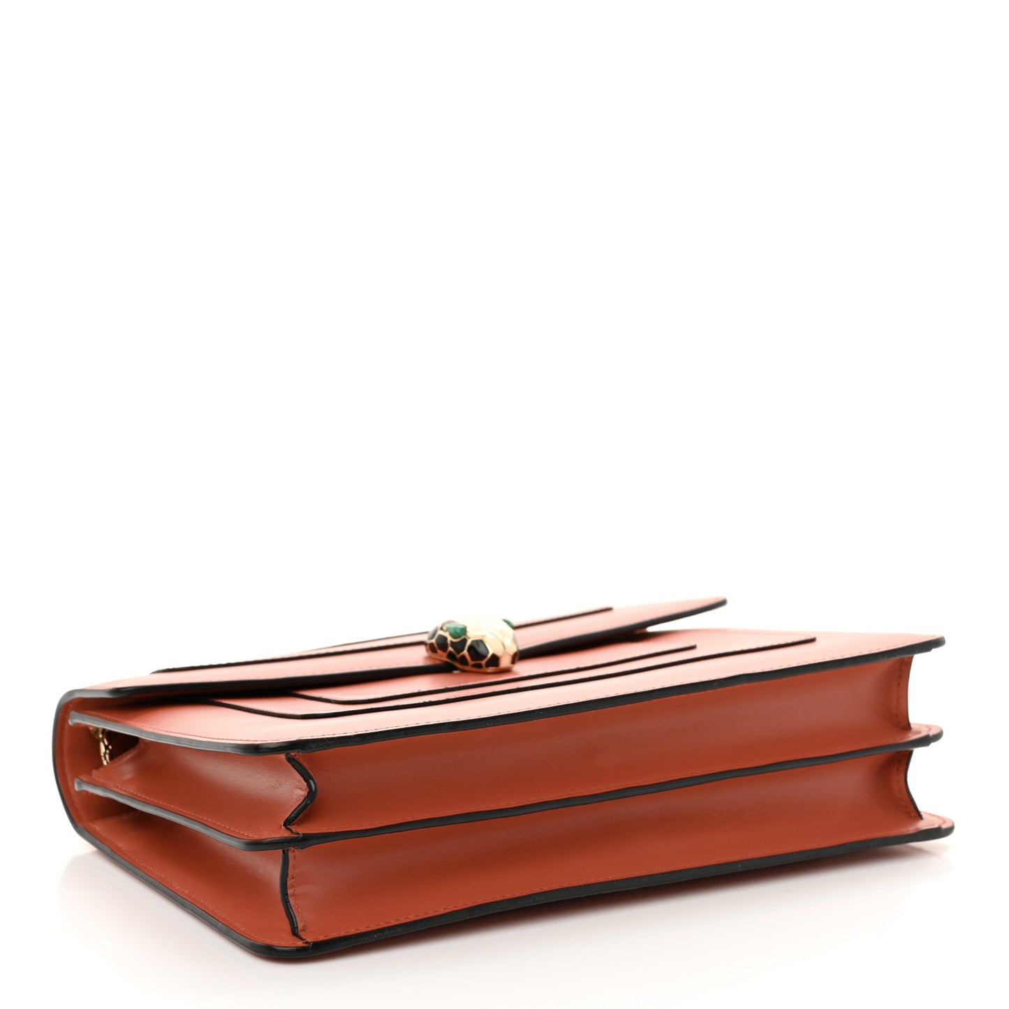 Calfskin Serpenti Forever Shoulder Bag Coral