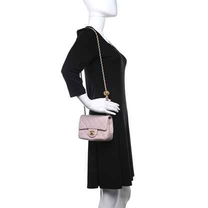 Chanel Lambskin Quilted Mini Pearl Crush Flap Light Purple 2 of 9
