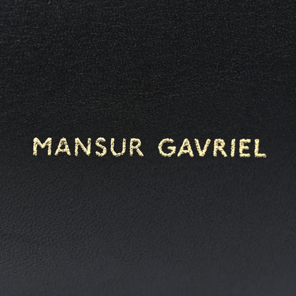 Mansur Gavriel Vegetable Tanned Calfskin Bucket Bag Black Flamma 6 of 13