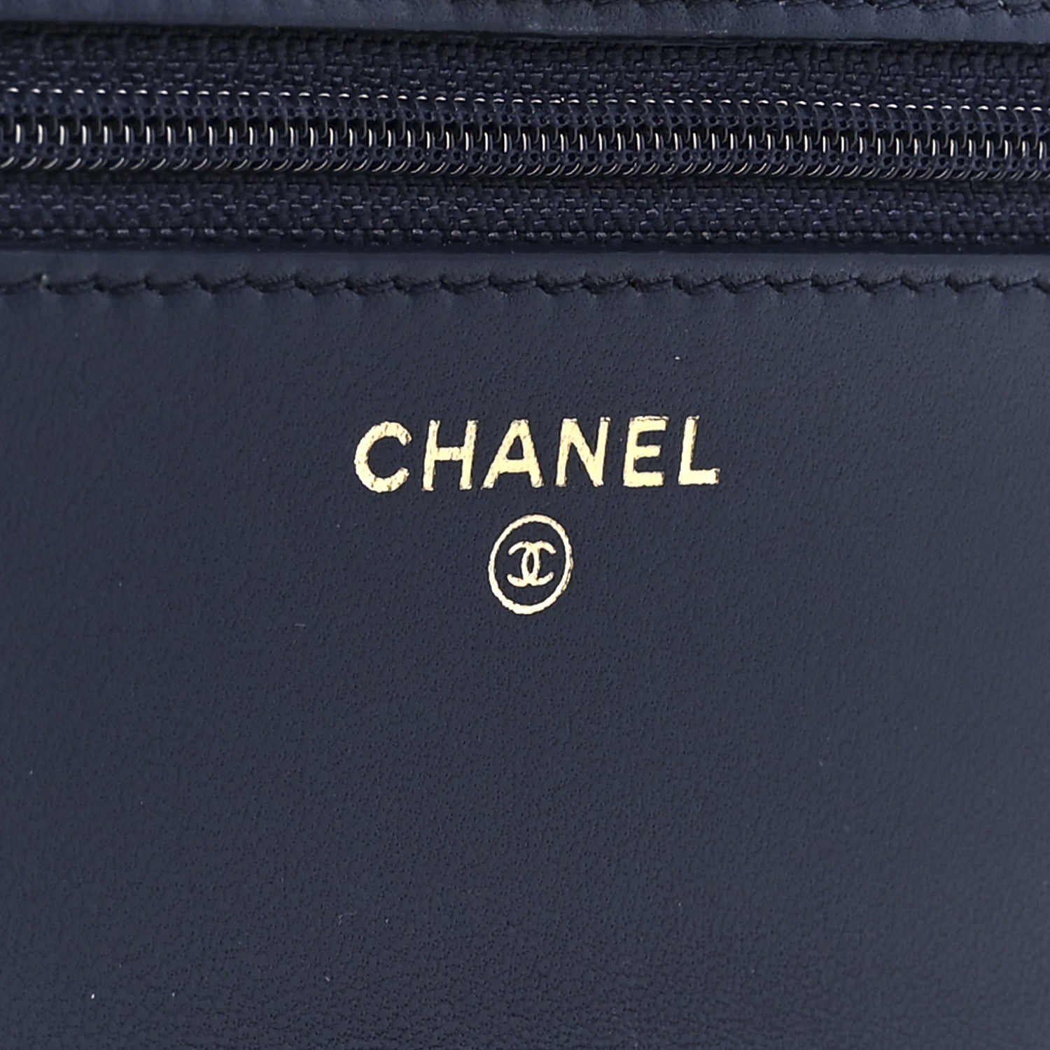 Chanel Lambskin Quilted Trendy CC Wallet On Chain WOC Blue 6 of 13