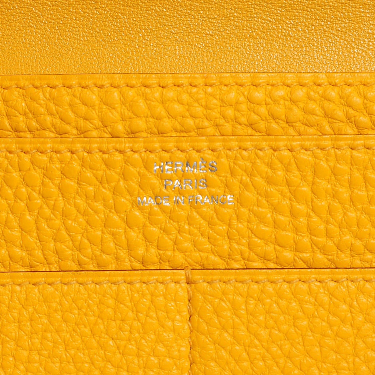 Hermes Togo Dogon Duo Wallet Soleil 6 of 9