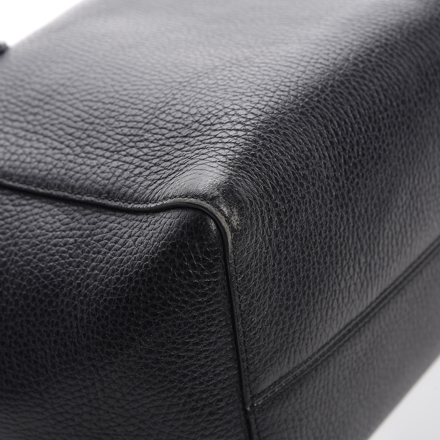 Gucci Pebbled Calfskin Small Swing Tote Black 7 of 13