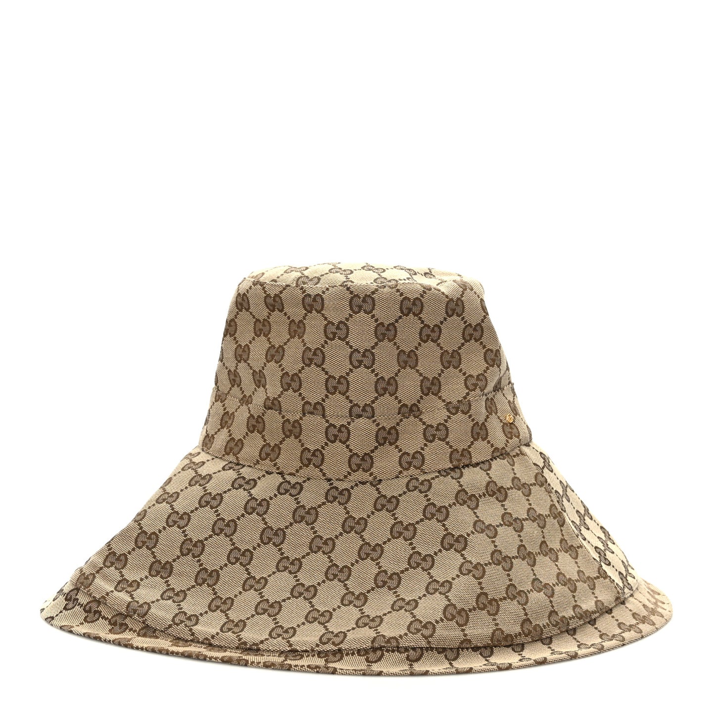 Monogram Wide Brim Hat L Beige